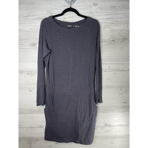Merrell Dress Womens Medium Gray Long Sleeve Casual Pocket Cotton Blend Wool M - Picture 1 of 11